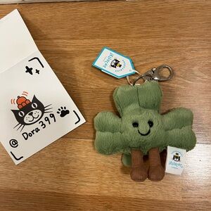 Jellycat Authentic Amuseables Siofra Shamrock Bag Charm